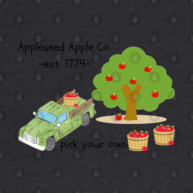 Appleseed Apple Company Fall Autumn by Pearlie Jane Creations